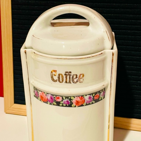 Vintage German Ceramic Coffee Canister❤️☕️